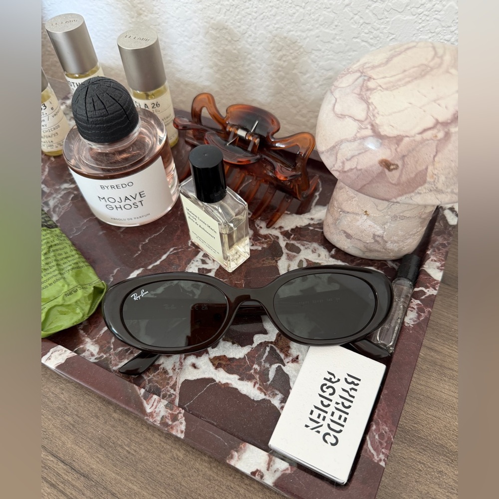 Rayban Dark Brown Oval Sunglasses - Picture 6 of 7
